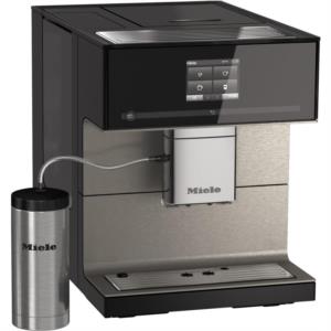 Kaffeevollautomat, Kaffee/Espresso/Cappuccino, obsidianschwarz, Milchaufschäumung, mit Display,